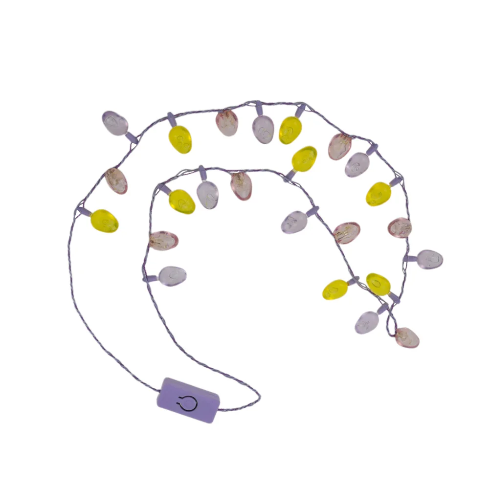 

1 шт., светящееся ожерелье со светодиодный Ной лентой