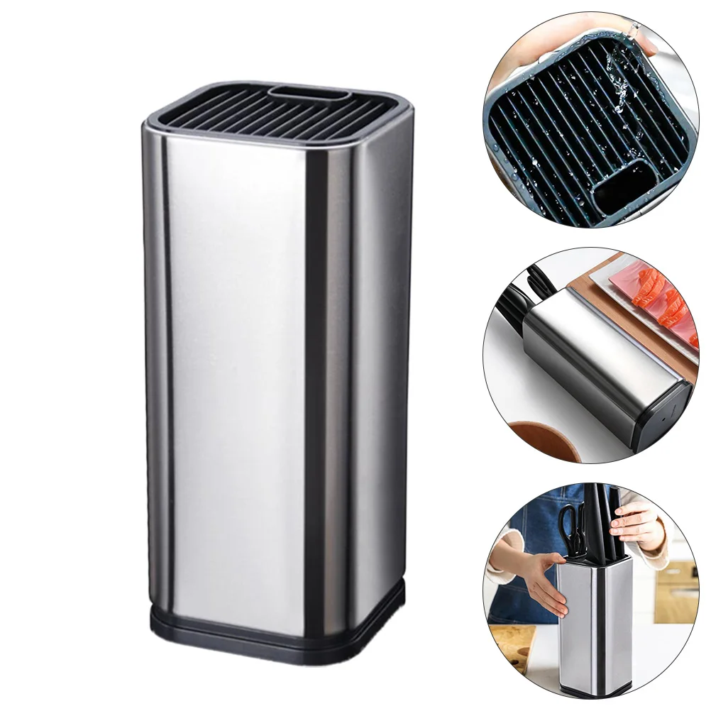 

1pc Decorative Practical Stainless Steel Cutter Rack for Home Hotel Restaurant
