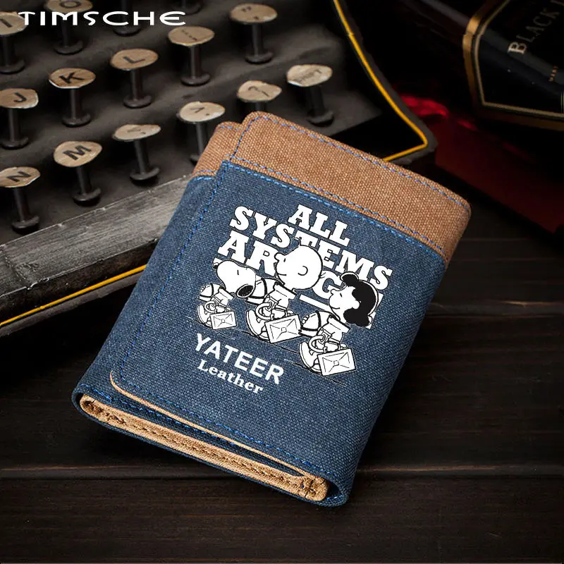 

Snoopy Korean Students Cartoon Short/long Print Zipper Wallet Trendy Fashion Subway Card Protective Cover Kawaii Anime Toy Gift