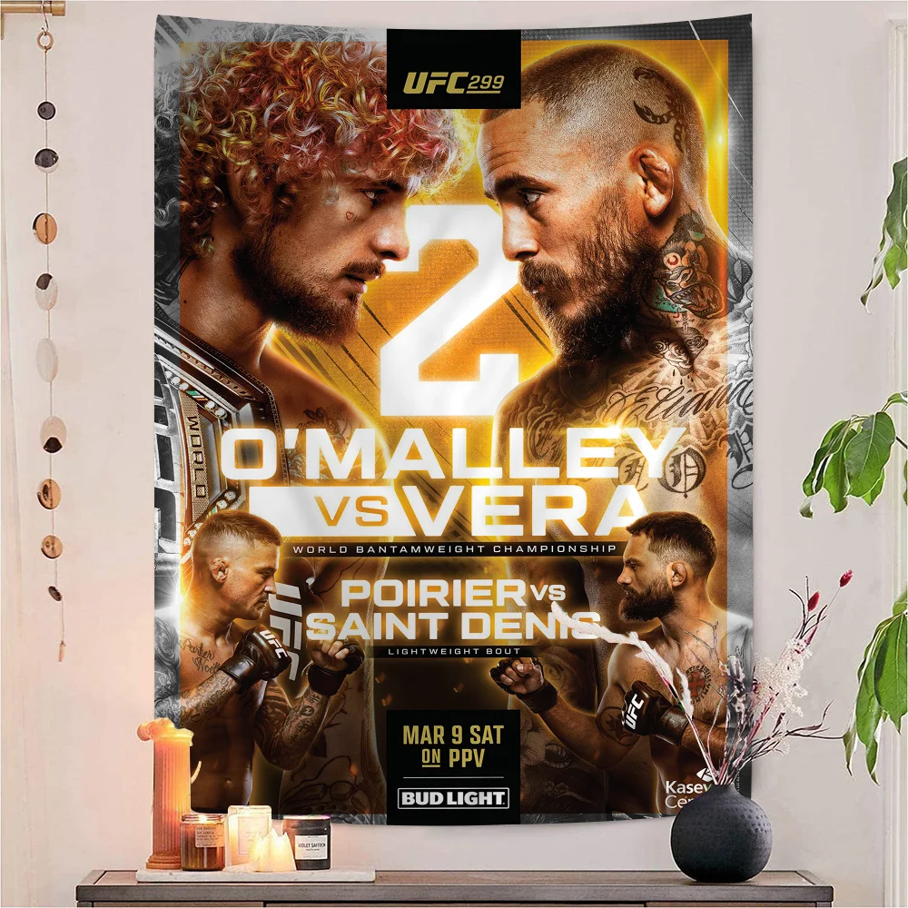 U-Ultimate Fighting Champion U-UFCS гобелен с героями мультфильмов богемные настенные гобелены