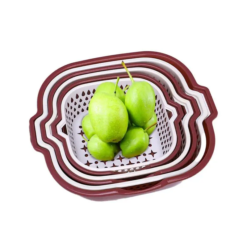 

Кухонный дуршлаг, 6 штук, составной фотоальбом, кухонные чистящие чаши для огурцов, томатов, картофеля, капусты, яблок