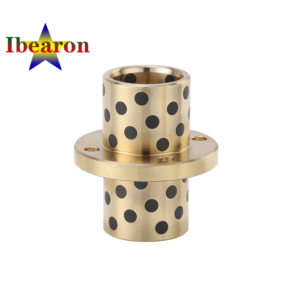 Круглый фланцевый линейный подшипник LMFC8L среднего типа графитовый Медный рукав