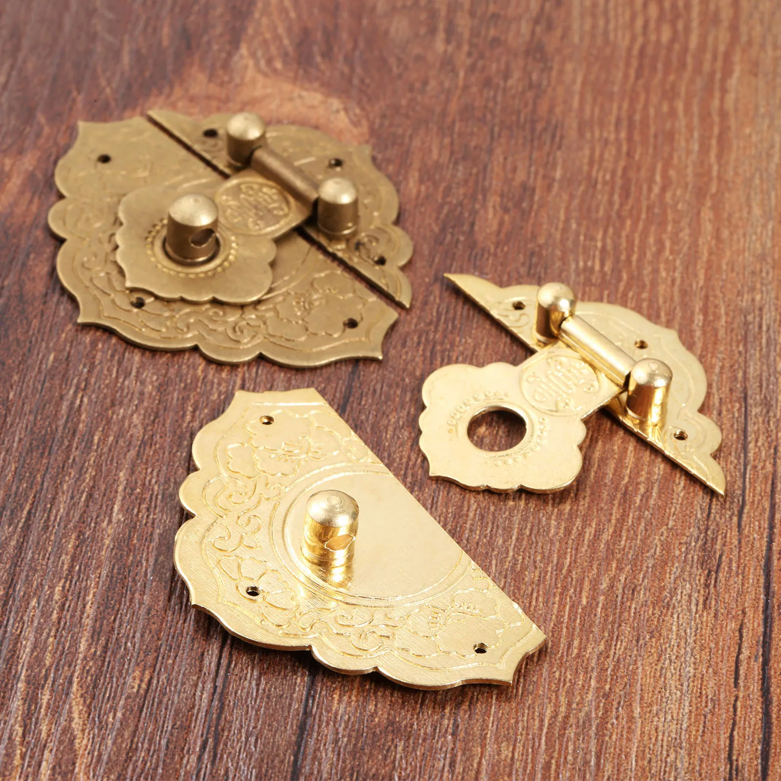 1 шт. коробка Hasp Latche Китайский Старый замыкатель замка 54x46 мм Пряжка зажим застежка Кухня шкафы мебельная фурнитура