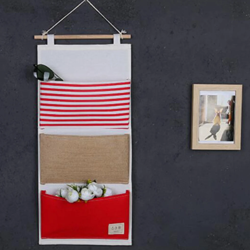Wall-mounted Storage Bag Hanging Over Door Storage Bag Waterproof Space-saving Wall Closet Pocket Foldable Storage Pouch