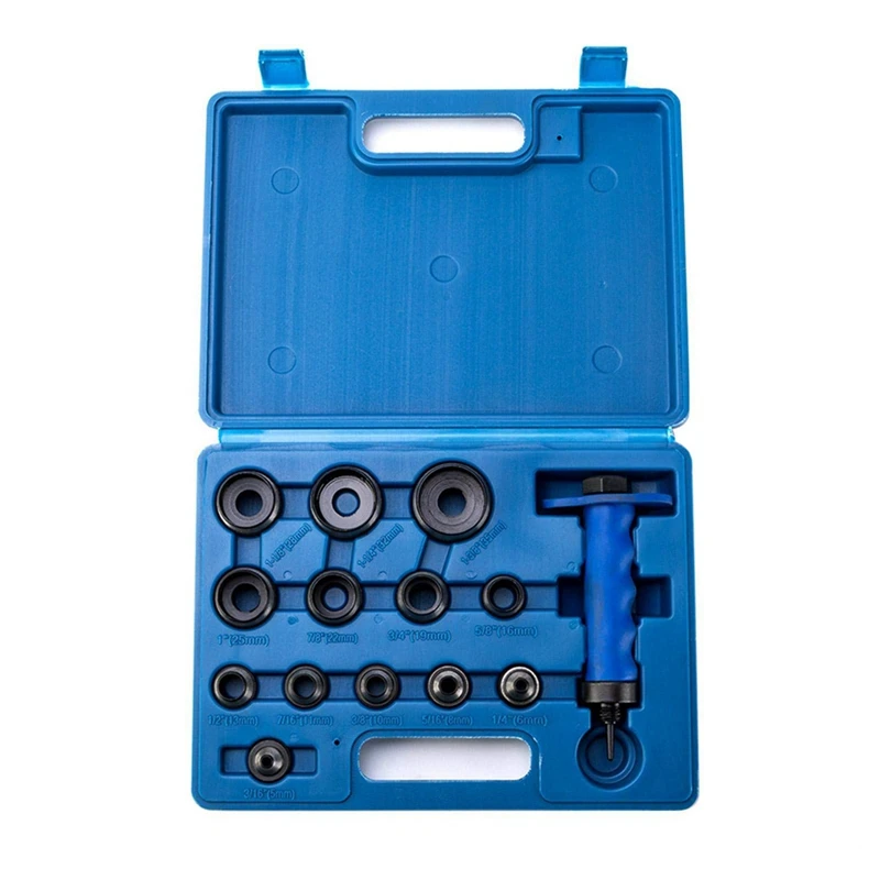 

HOT-14Pcs Hollow Punch Set DIY Leather Craft Belt Punching Tool With Plastic Box DIY Leather Craft Household Tool 5Mm-35Mm