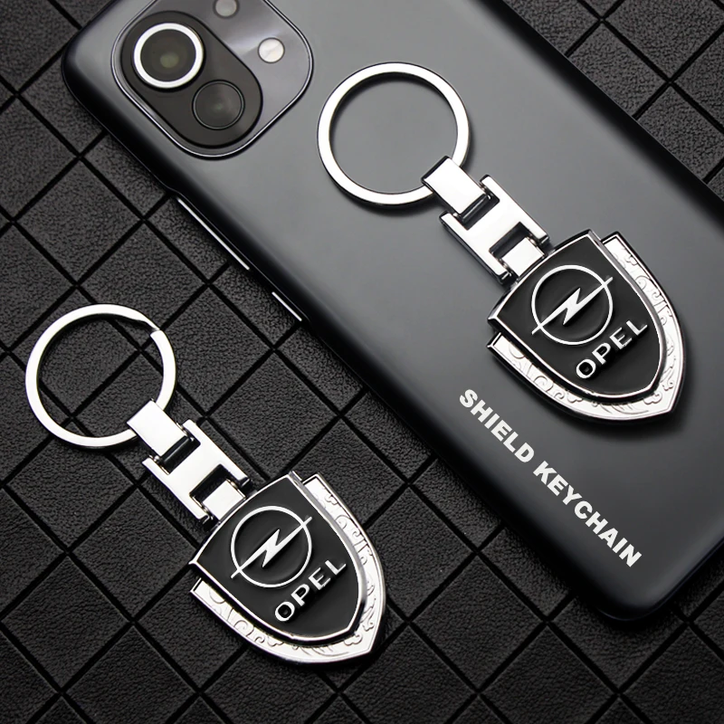 

2pcs Anti-lost Metal Car Styling Emblem Keychain Key Chain Ring Accessories For Opel Astra Insignia Mokka Corsa Vectra OPC Line