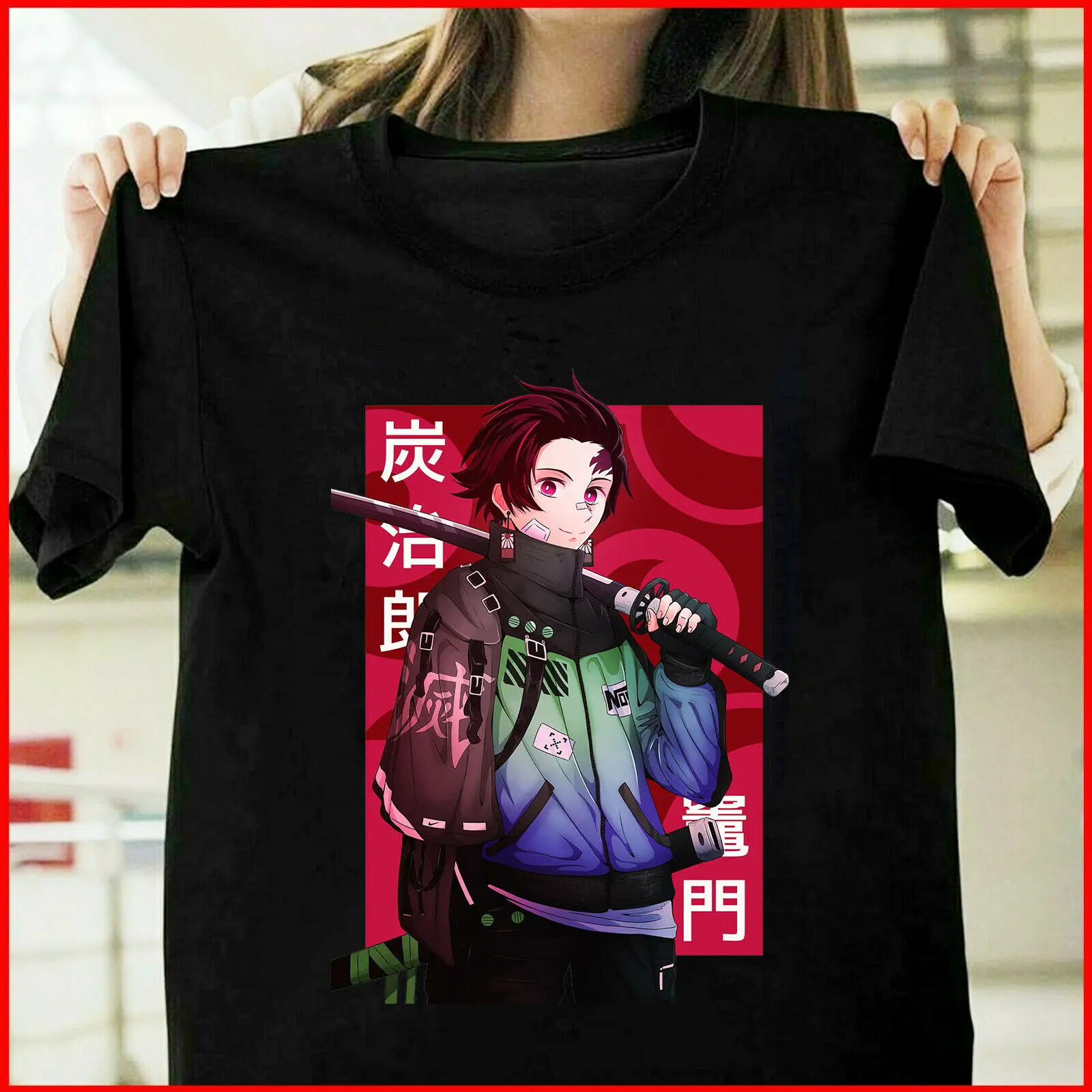 

NEW Demon Slayer Tanjiro kamado Kimetsu No Yaiba T Shirt Size S_3XL