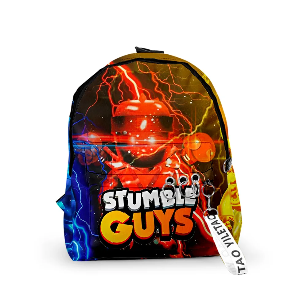 

Stumble Guys Backpack 2023 New Schoolbag Harajuku Zipper Rucksack Fashion Daypacks Unisex Bags