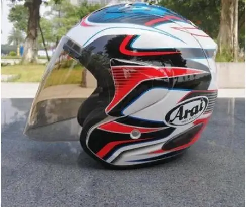 Мотоциклетный шлем RAM3 полуоткрытое лицо винтажный скутер в стиле ретро для