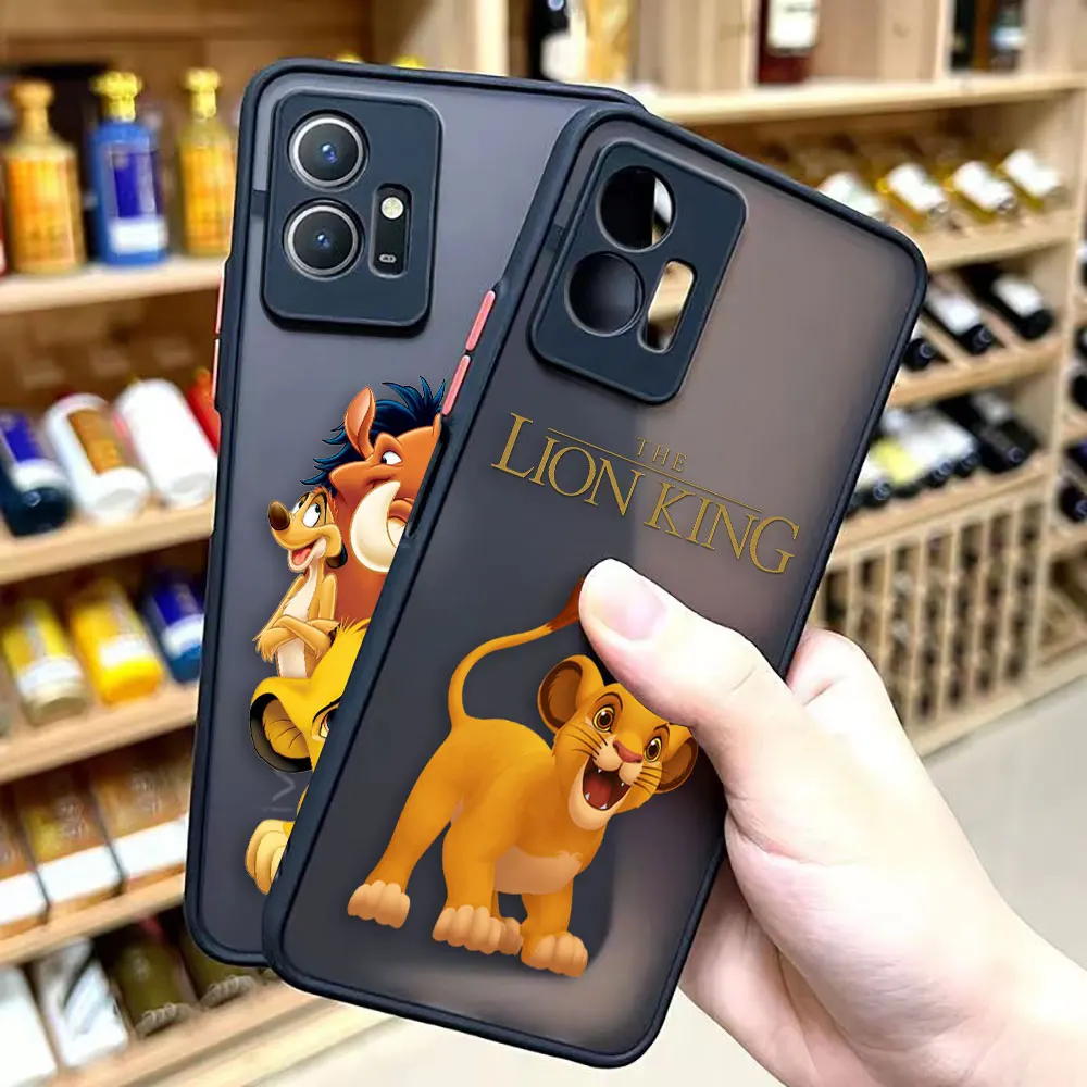 Матовая фотография L-Lion K-King для VIVO Y93 Y91 Y78 Y77 Y76 Y75 Y72 Y53 Y52S Y50 Y35 Y22 Y21 Y20 Y15 Z1 Z6 4G чехол Funda