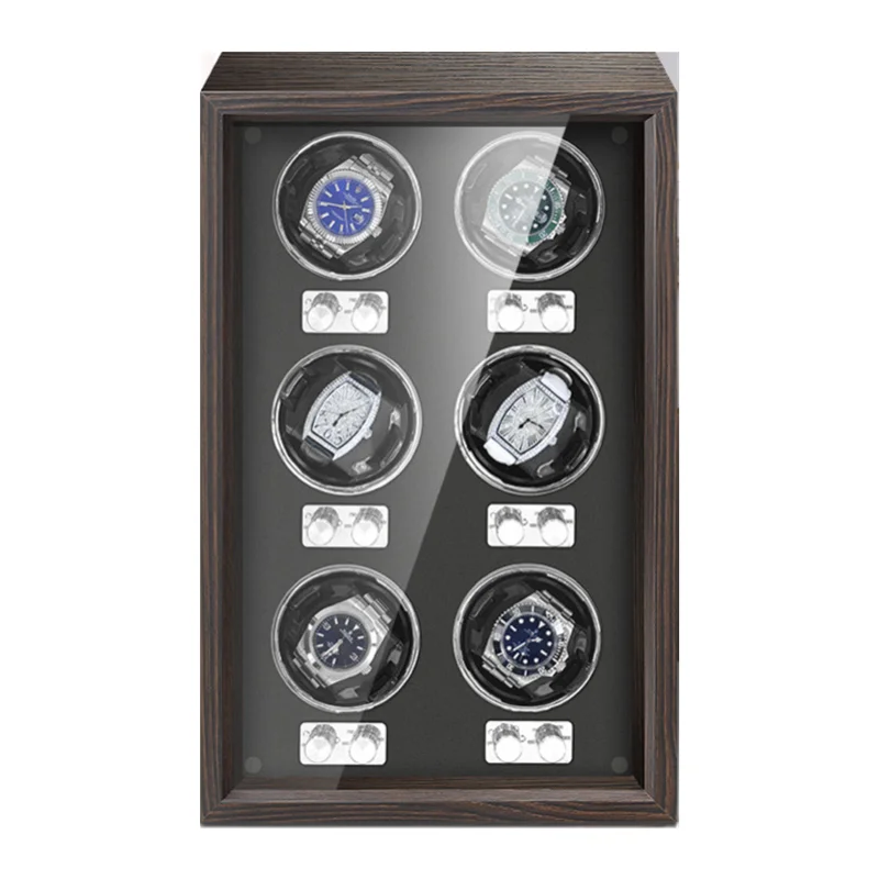 

Watch Winder Box Automatic Wood Luxury High-End 6 Slot Automatic Watches Box Antimagnetic Mute Watch Cabinet Clock Storage Box
