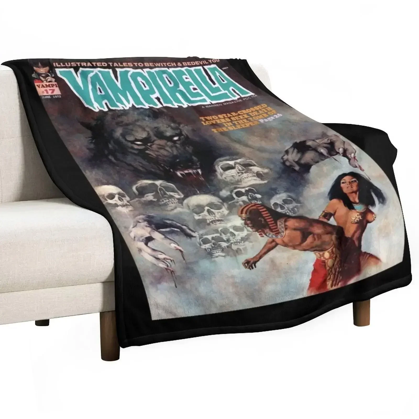 YEP АНОТИФЕРЫЙ БОЛЬШОЙ ВИНТАЖНЫЙ НАКЛАДКА НА МАГАЗИНУ VAMPIRELLA! Одеяло Красивые