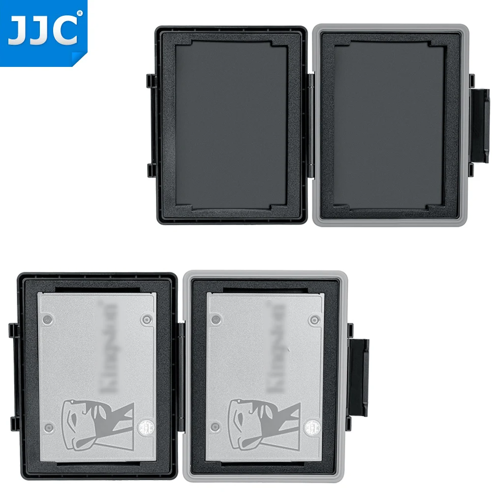 Jjc Slots 2.5 Internal Solid State Drive Case Holder Organizer 2.5ssd Case Storage Box Waterproof Anti-static Protection Box