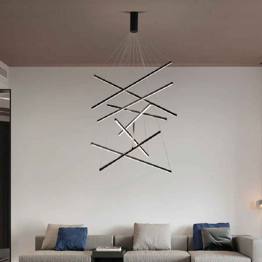 

Креативные постмодернисветодиодный подвесные светильники для гостиной, столовой, алюминиевый корпусветодиодный ные подвесные светильник...