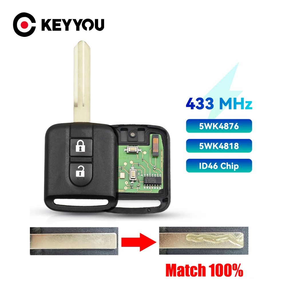 Дистанционный ключ Dandkey с функцией резки для NISSAN Navara Micra K12 Note E11 NV200 патруль Y61 Qashqai J10 для Renault Maxity