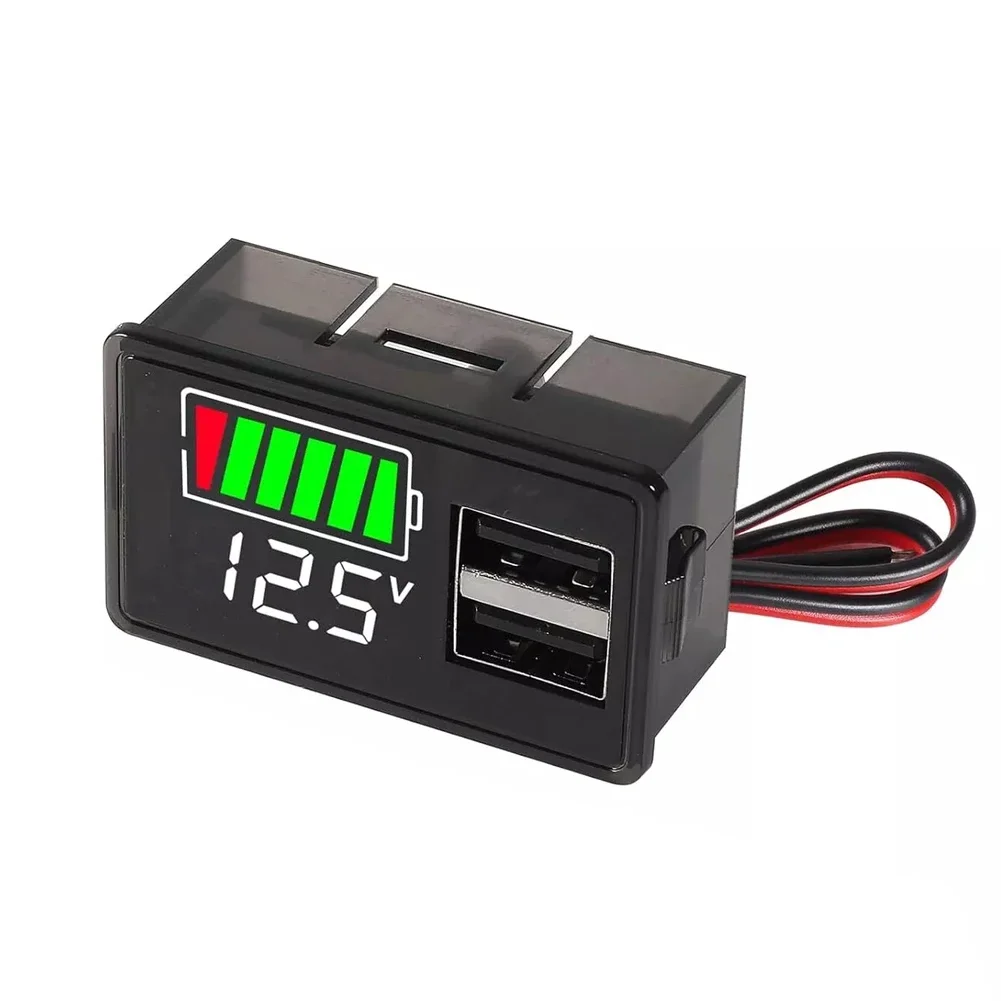 Зарядное устройство для аккумулятора 8-30 в с двумя USB-портами