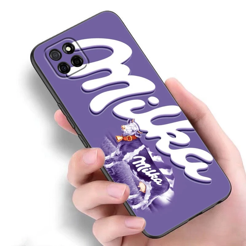 Фото Чехол для телефона Chocolate Milka с арахисовым маслом для Samsung A13 A14 A16 A22 A32 A33 A34 A35 A52S A53 A54 A55 A73 5G A12 A15 A70 A71 A72 №4