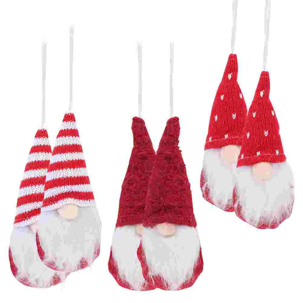 6 шт. аксессуары рождественские украшения для мужчин дома шведские плюшевые