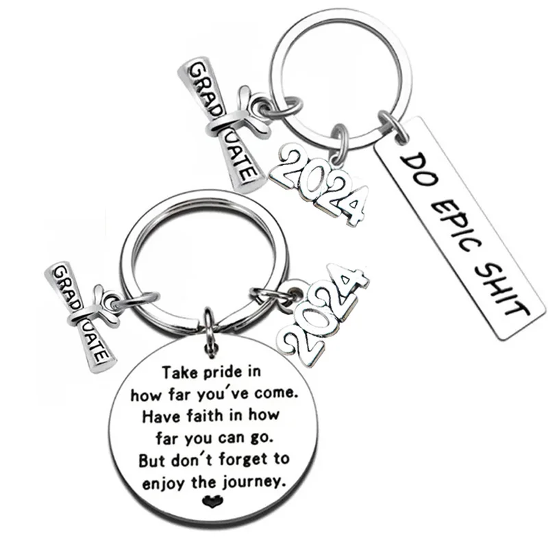 

2024 New Graduation Ceremony Keychain Graduation Certificate Graduation Souvenir Class Badge Keychain