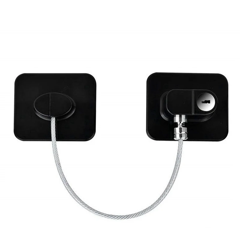 

Refrigerator Lock 8 Pack Cabinet Locks Child Safety Latches Wit Keys, Child Safety Strap Locks, Baby Locks For Drawers