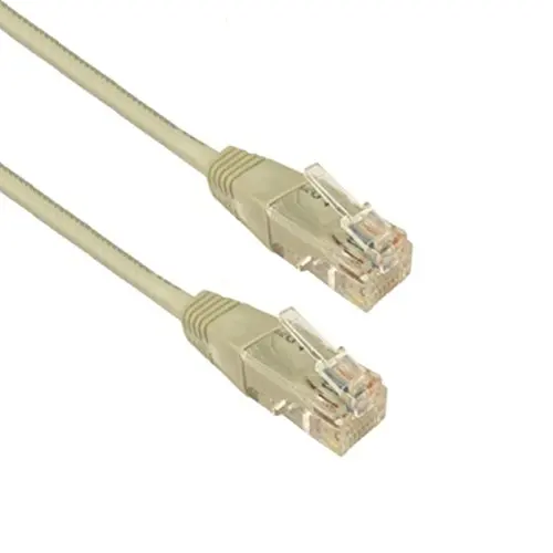 Подключаемый кабель длиной 1.8 метра маркировки "новый" с разъемом для вилки и RJ45 для сети Ethernet CAT5e, модема ADSL, маршрутизатора Hub, патч-корд UTP, кабель-лидер N1.8 для интернета, ПК, ноутбука серого цвета.