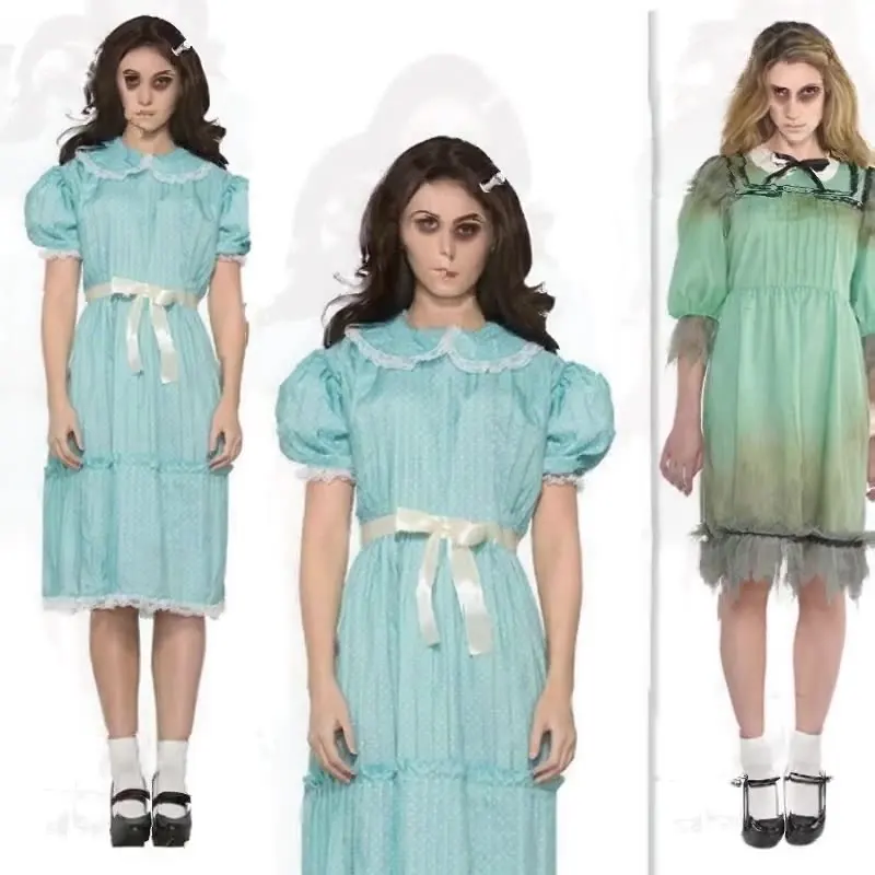 Сияющий костюм для косплея девочек платье-близнец ужасный любимый жуткий убийца