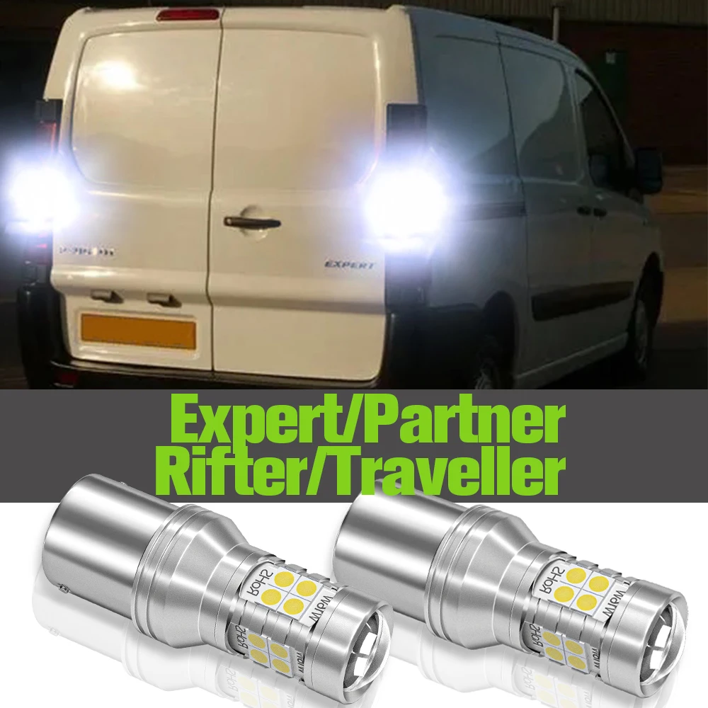 

2x LED Reverse Light Accessories Backup Lamp For Peugeot Expert Partner Rifter Traveller 2013 2014 2015 2016 2017 2018 2019