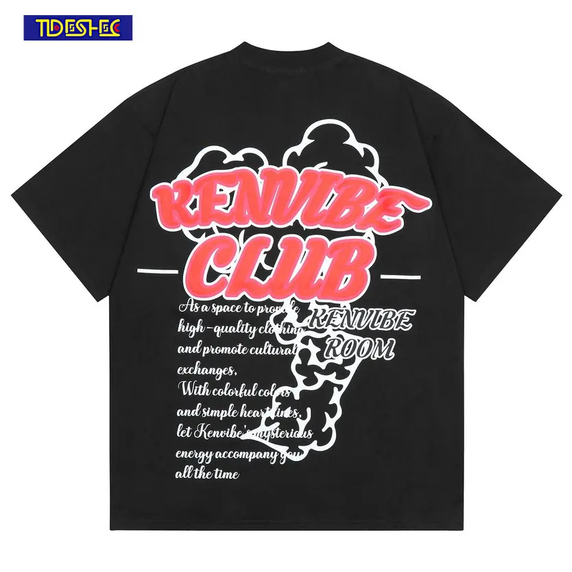 

Hip Hop Men T Shirt Funny Streetwear Letter Print Vintage Tee Shirt Short Sleeve Round Neck T-Shirt Cotton Oversized T-shirts