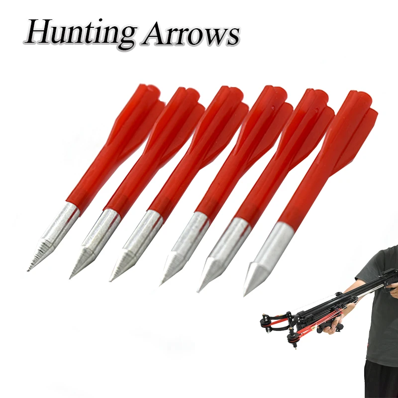 

5/10/15 PCS Aluminium Crossbow Steel Arrows Slingshot Catapult Archery Hunting Outdoor Fishing Rifle Dart Game Toys Accessories