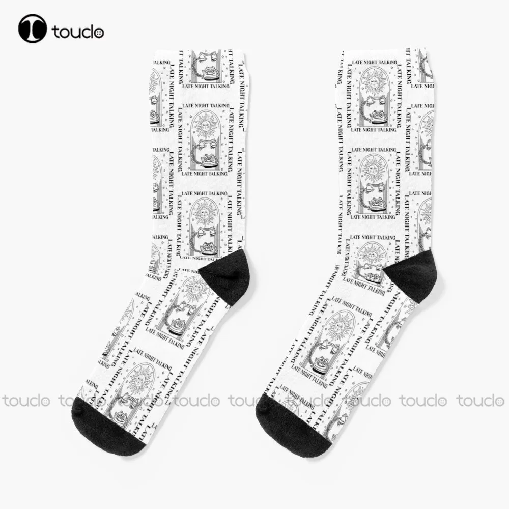 

Late Night Talking Keep Driving Socks Harrys House Mens Soccer Socks 360° Digital Print Comfortable Girls Sports Christmas Gift