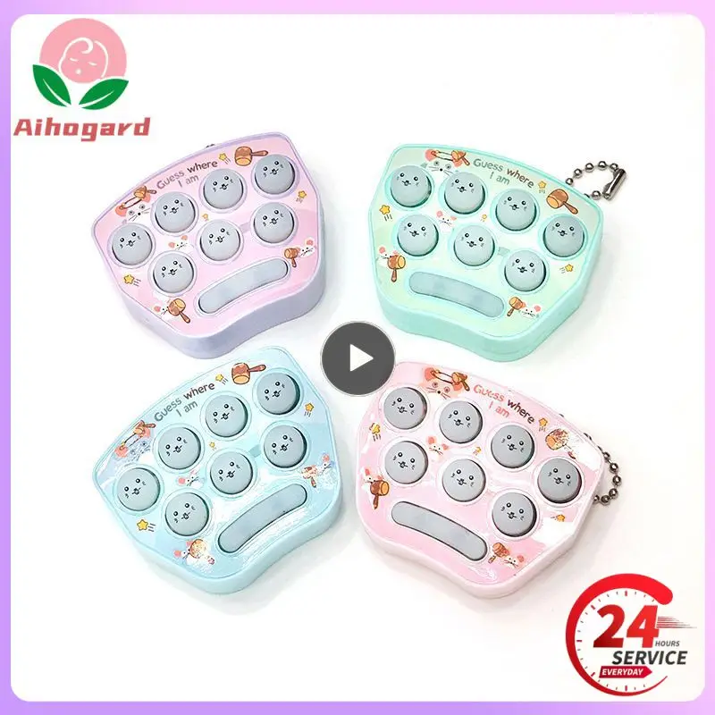 

Kids Mini Pocket Hamster Toy Game Machine Cartoon Keychain Baby Memory Trainer Child Puzzle Creative Interactive Game Gifts Toys