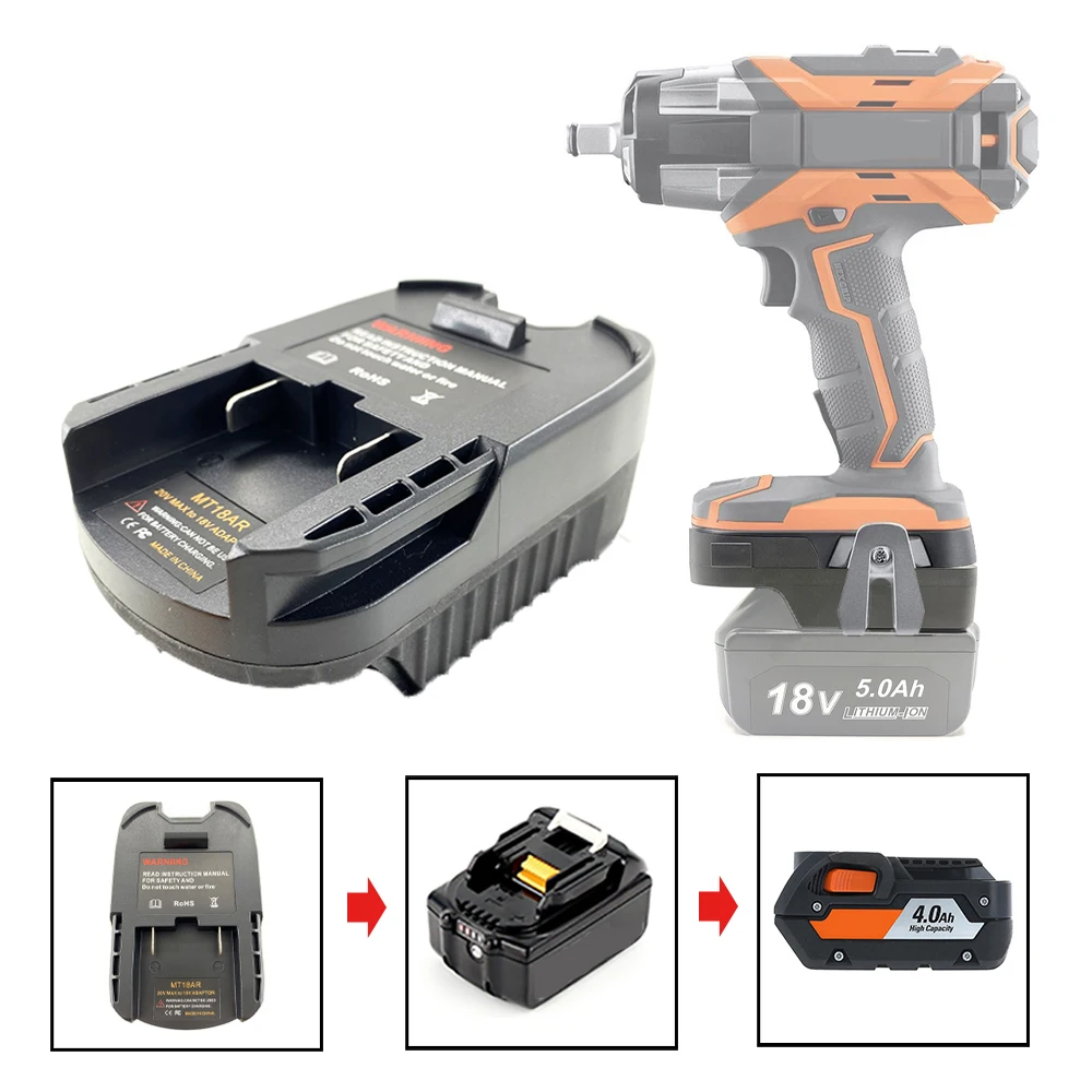 

Battery Adapter Converter for Makita 18V 20V Li-Ion Battery Adapter Convert To for RIDGID for AEG 18V 20v Power Tool MT18AR