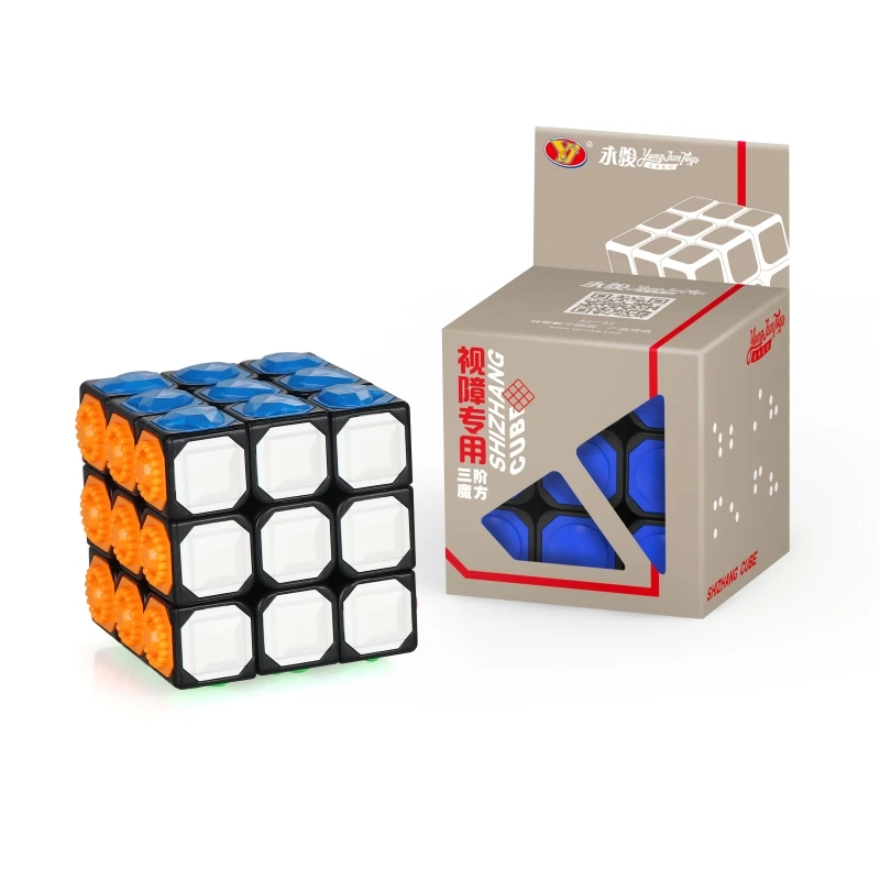 Yongjun 3x3 Magic Cube для слепых и слабовидящих 3x3x3 Touch Cubo Magico
