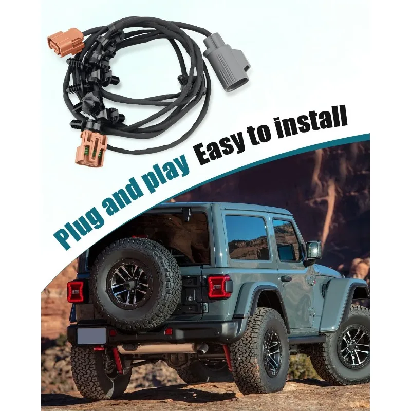 Фото Передний жгут проводов 68336462AE для Jeep Wrangler 2018-2022 и Gladiator 2020-2022 №5