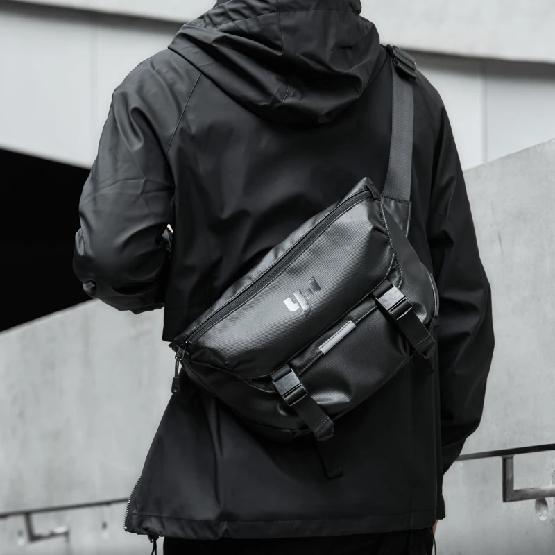 

Large Capacity Men Oxford Waterproof Multifunction Crossbody Bag 11 inch iPad Sling Travel Bag for Male Magnetic Bag