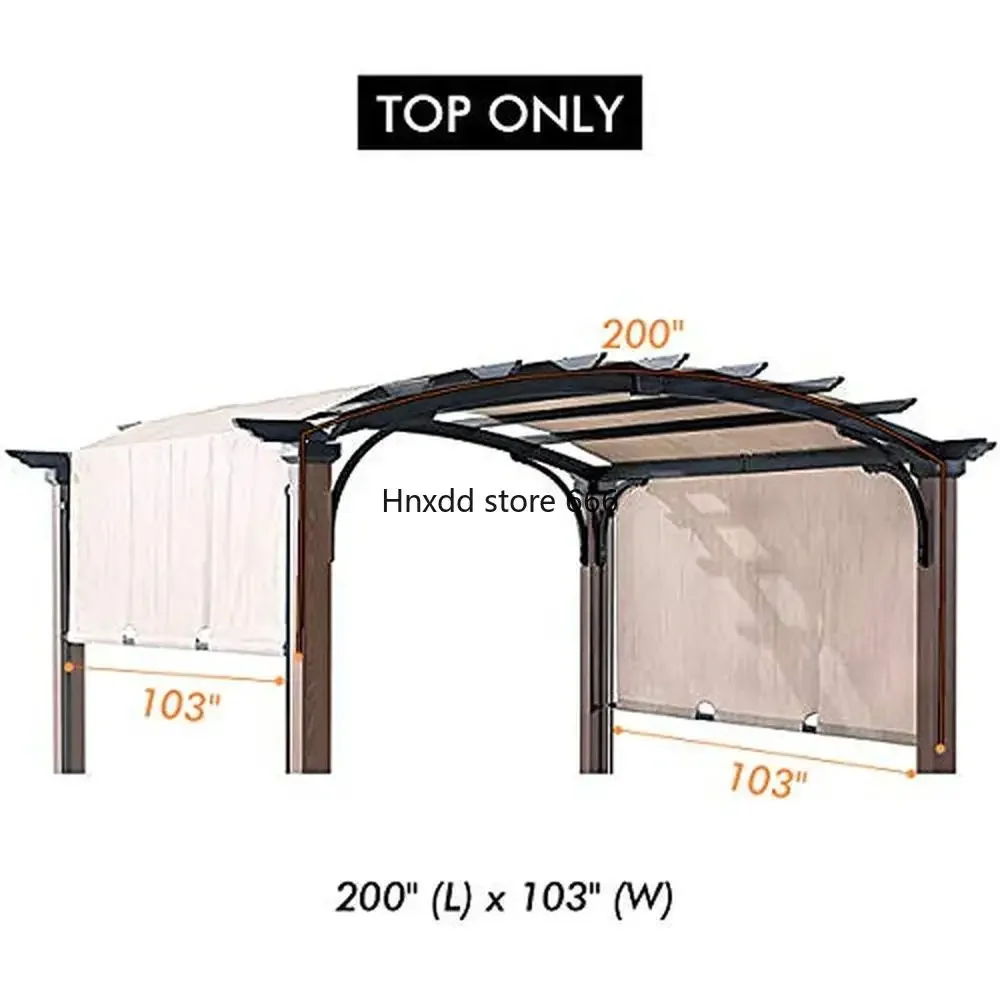 Сменный навес отдельно стоящая беседка 10 х10 футов УФ-стойкий бежевый L200 x W103