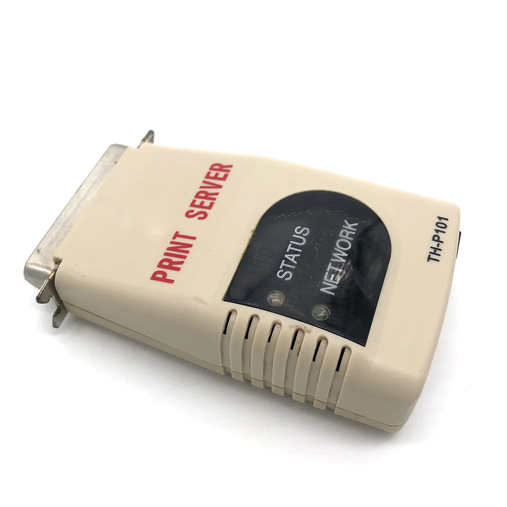 

TH-P101 Portable 10Mbps Parallel Port Fast Ethernet Print Server Fits For Web, Telnet, PS Admin, HP Web Jet Admin,