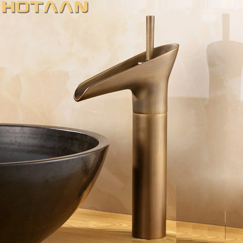 

Смеситель для раковины HOTAAN YT-5039 античная латунь