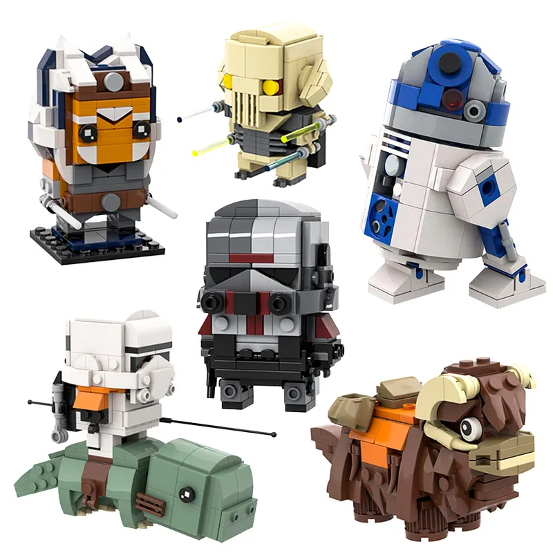 

Фигурки из серии «Space Wars», Коллекционная модель с плохими партиями, кирпичные персонажи из фильма, строительные блоки, детские куклы «сделай...