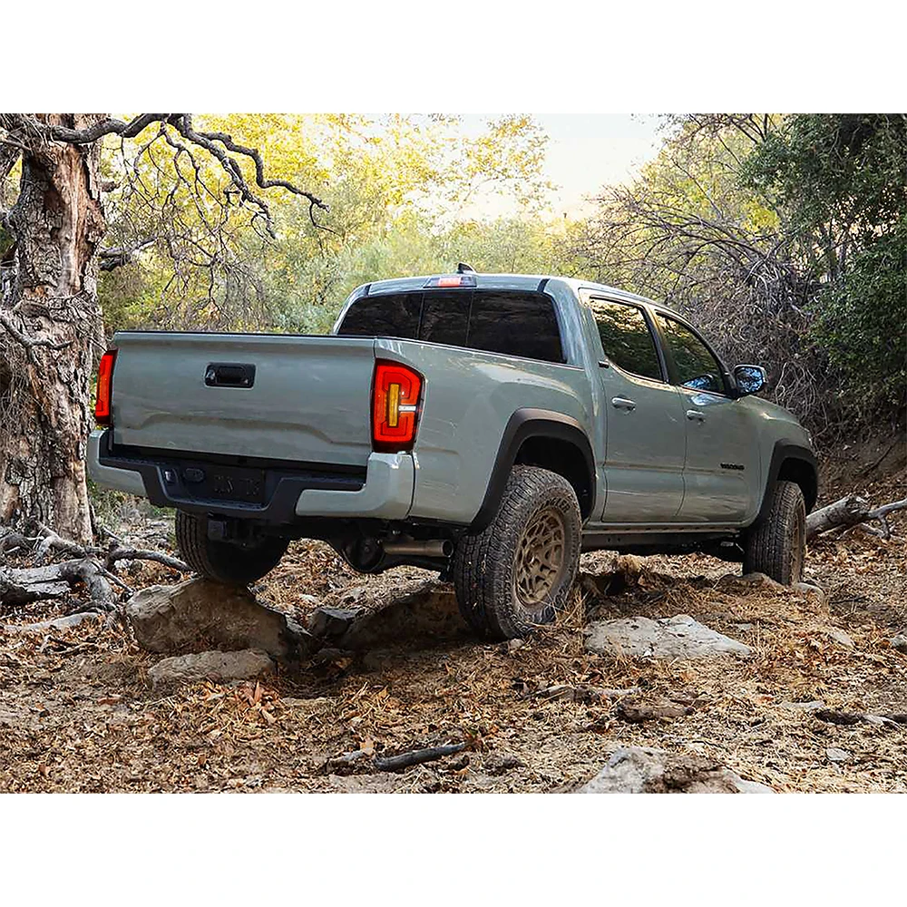 Фото Пара автомобильных задних фонарей в сборе для Toyota Tacoma 2016-2022, светодиодные стоп-сигналы с мерцанием, Plug and Play, задние фонари, задние фонари №4