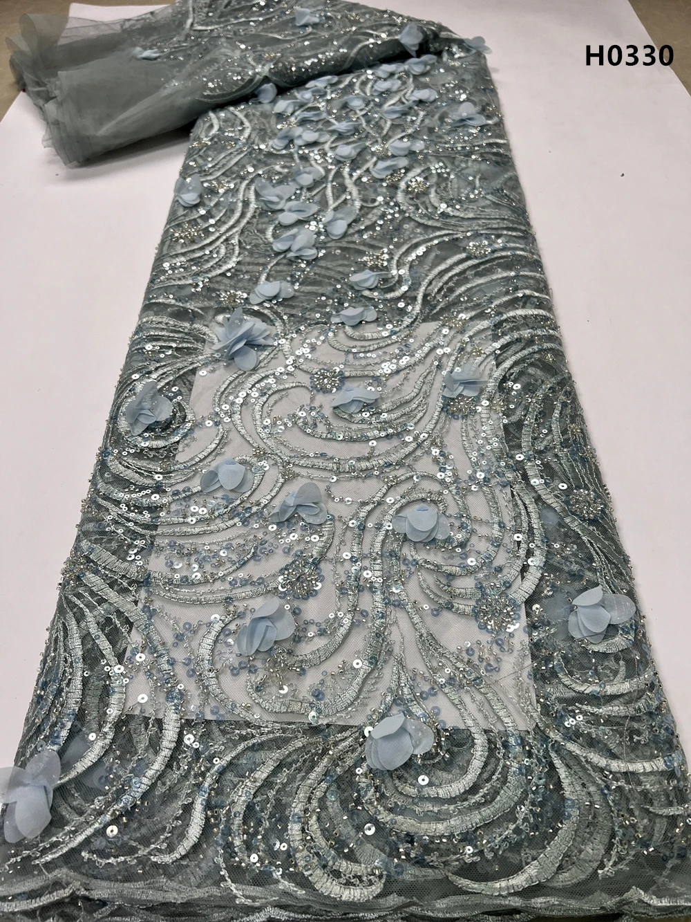 

2023 высококачественное женское элегантное платье из французского гипюра для свадебной вечеринки с бисером 5 ярдов