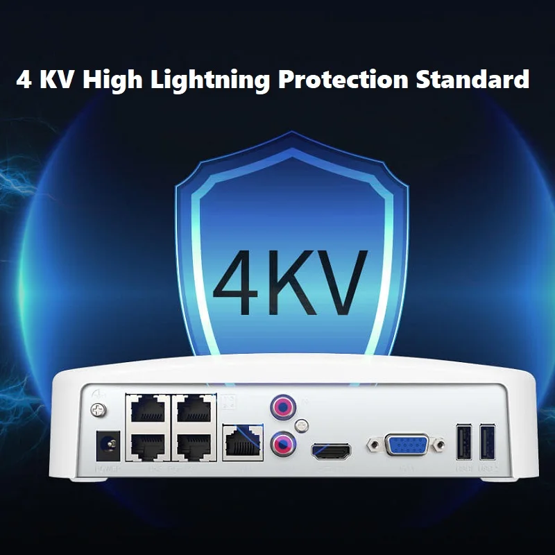 Продажа Сетевой видеорегистратор Tenda, 8 каналов, 4 канала, PoE, 4K, UHD, NVR, 250 м, на большие расстояния, H.265, сжатие видео, емкость 10 ТБ, приложение