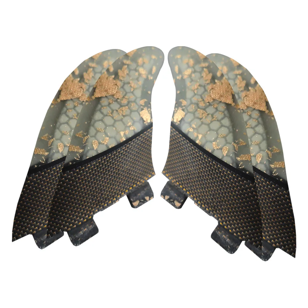 Плавники для серфинга G3/S FCS1 изогнутая поверхность Платиновый порошок