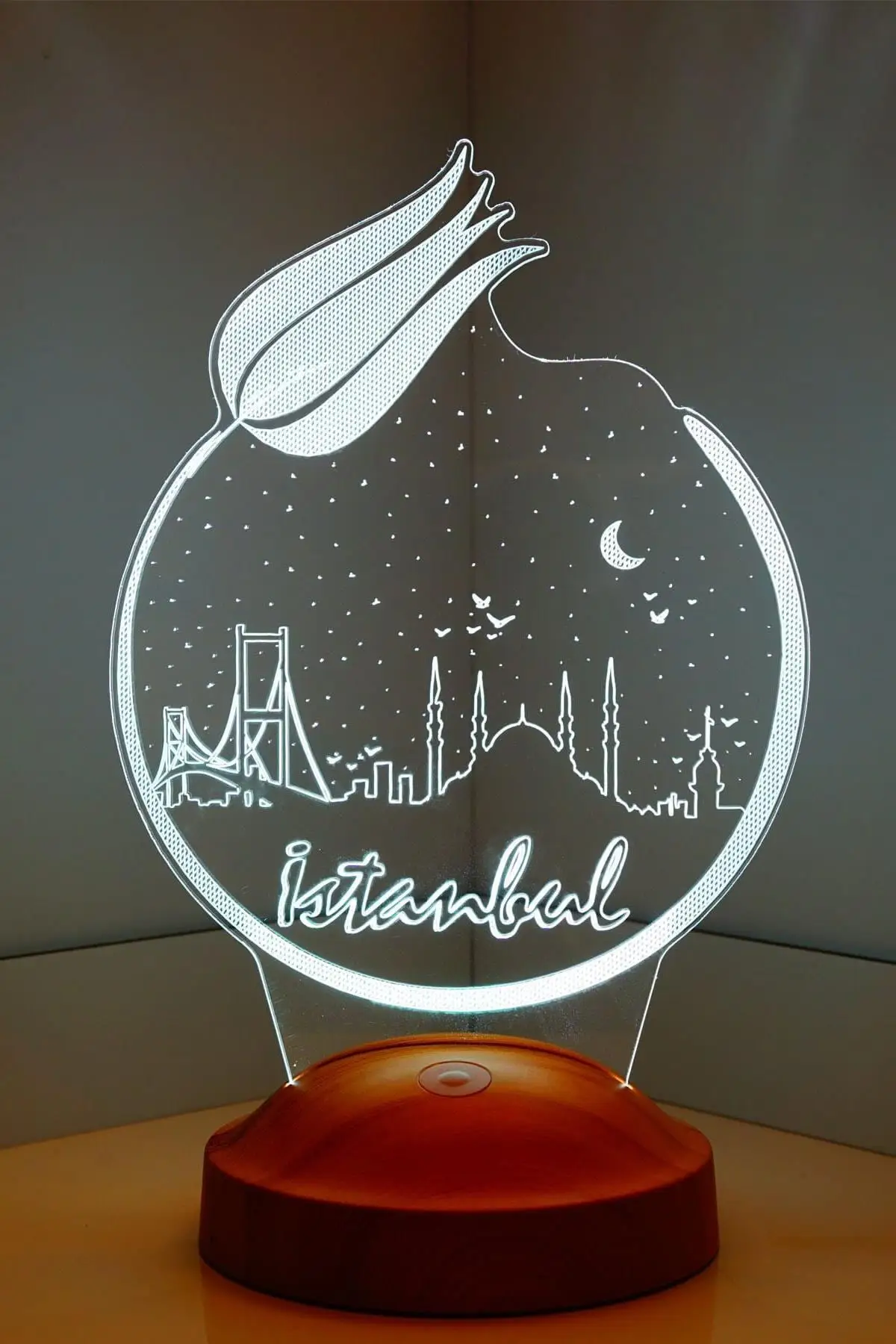 

3d 3d looking Istanbul Led lamp personalized design