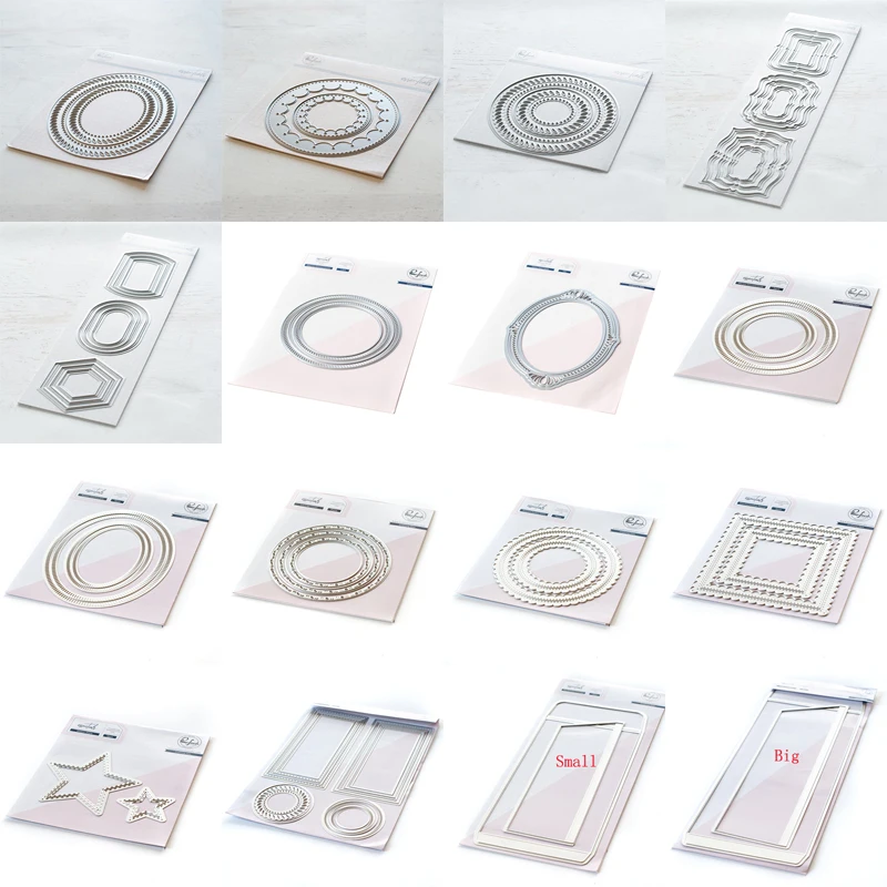 

2021 AliliArts металлические Вырубные штампы круг и овальная рамка Сделай Сам Скрапбукинг Фотоальбом декоративное тиснение бумажная карточка ре...