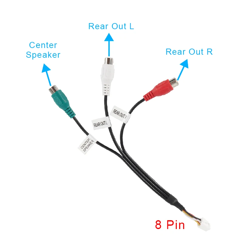

AntNavi 8-контактный Универсальный Кабель-адаптер RCA для радио-громкоговорителя Android