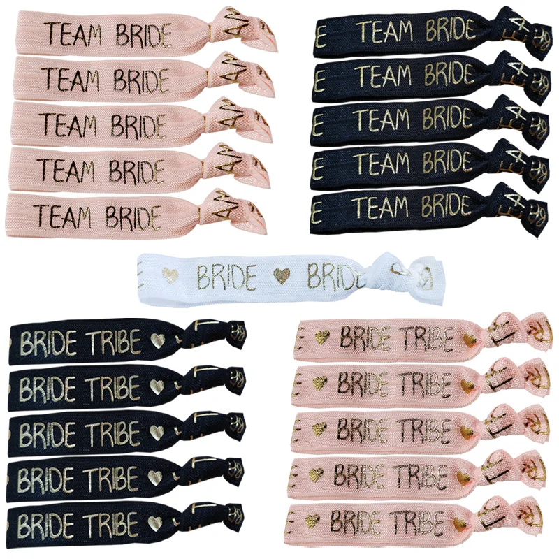 

Team Bride Elastic Bracelet Bachelorette Party Bride To Be Decoration Accessories Hen Party Wedding Party Bridal Shower Supplies