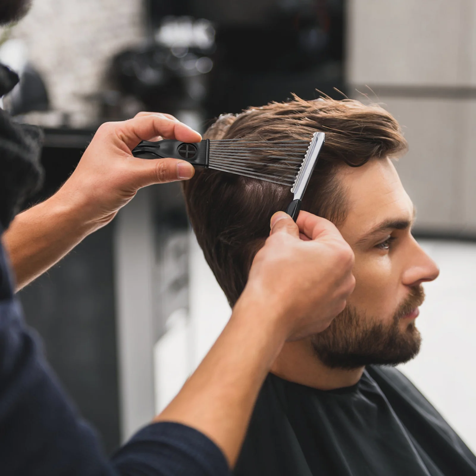 Гладкая расческа принадлежности для укладки волос стальные иглы грабли