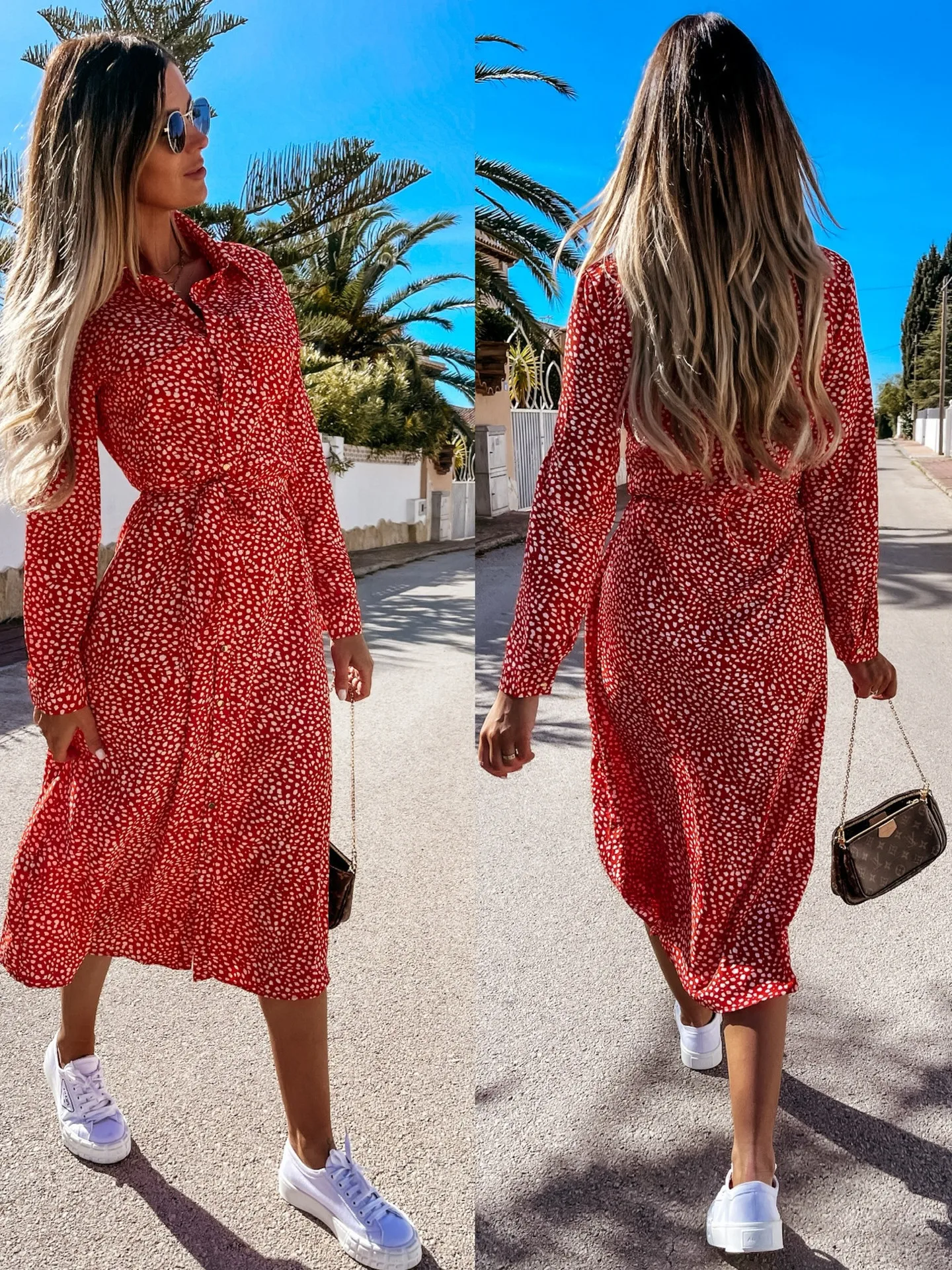 

Женское шифоновое платье с цветочным принтом, повседневное облегающее платье с завышенной талией, лето 2023