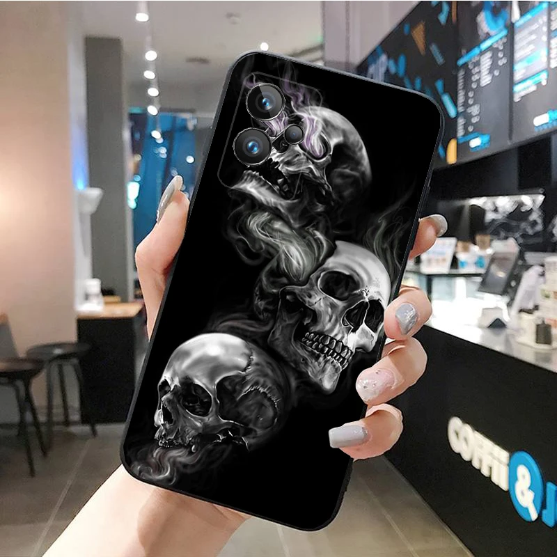 Phone Case for OPPO Realme GT 2 Pro X2 Pro XT C25S 9 8 7 6 Pro 6i GT Master C3 C21 C21Y C11 X3 SuperZoom Skull images - 6